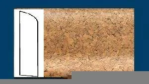 Плинтус пробковый ArtCorkDesing С 106 (Колер 8) 10х60х910 мм в Йошкар-Оле