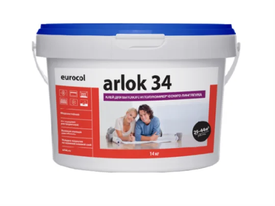 Клей Arlok 34 (1,3 кг) 320-480 г/м2, для бытового линолеума в Йошкар-Оле