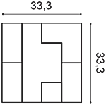 Декоративная панель Orac W103 (33.3x33.3x2.5 см) в Йошкар-Оле