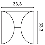 Декоративная панель Orac W107 (33.3x33.3x2.9 см) в Йошкар-Оле