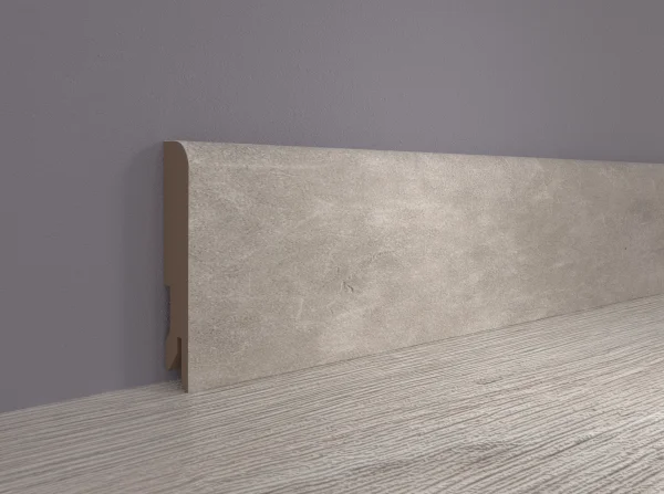 Плинтус MDF Bonkeel 24066 Бетон Лофт Светлый (100х16х2400 мм) в Йошкар-Оле
