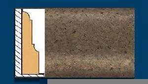 Плинтус пробковый ArtCorkDesing С 103 (Колер 7) 12х65х910 мм в Йошкар-Оле