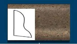 Плинтус пробковый ArtCorkDesing С 102 (Колер 7) 20x40x910 мм в Йошкар-Оле