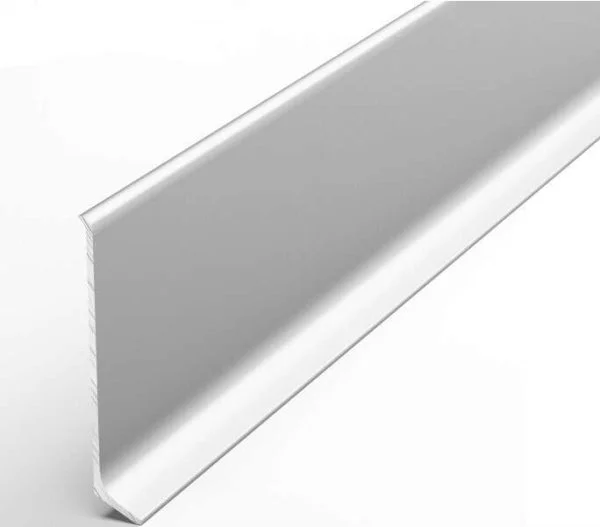 Алюминиевый плинтус Bonkeel ПЛ60 501л Серебро Люкс (58,5х11,2х2500мм) в Йошкар-Оле