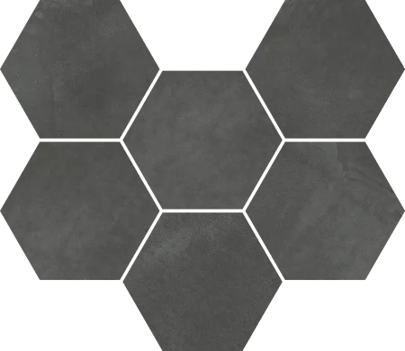 Керамогранит Italon Континуум Петрол Мозаика Гексагон (Натуральная 25х29) в Йошкар-Оле