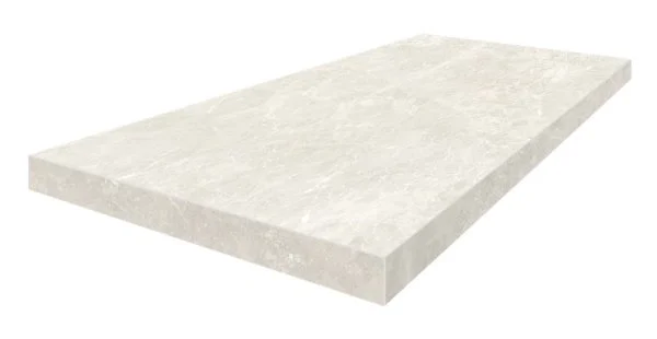 Керамогранит Coliseum Да Винчи Уайт Ступень угловая левая (Натуральный, 33х60) в Йошкар-Оле