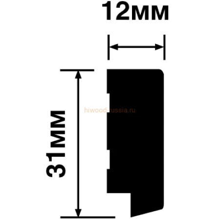 Финишный молдинг LF124B W36 левый декорированный (31х12х2700мм) в Йошкар-Оле