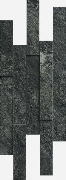 Керамогранит Italon Скайфолл Неро Брик 3D (Патинированная, 28х78) в Йошкар-Оле