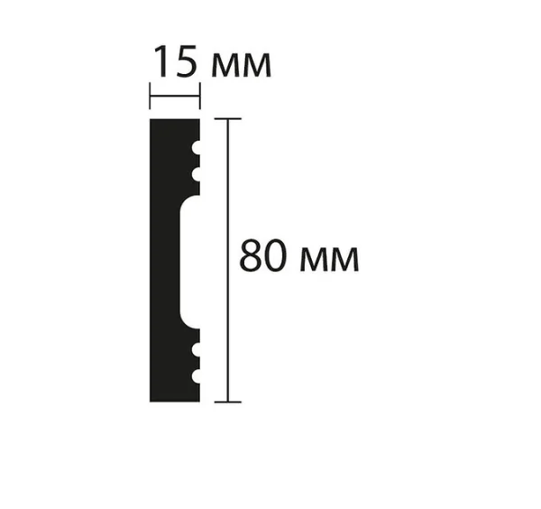 Плинтус NMC Wallstyl FD8 (80х15х2000 мм) в Йошкар-Оле