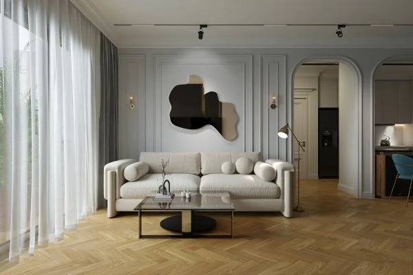 Паркетная доска Quartz Parquet Штучный паркет Вяз Кенигсберг 44-550-62 в Йошкар-Оле