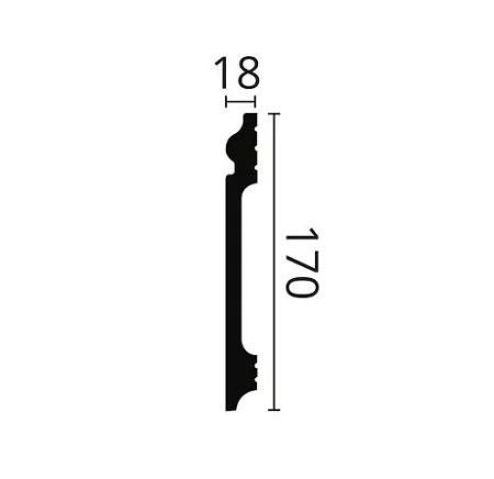 Плинтус NMC Wallstyl FL17 (170х18х2000 мм) в Йошкар-Оле