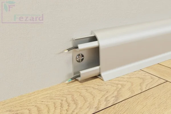 Алюминиевый плинтус Fezard Серебро 43х22х2,5м в Йошкар-Оле