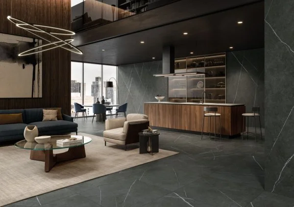 Керамогранит Italon Метрополис Империал Блэк 120х278 (Натуральная и Реттифицированная) в Йошкар-Оле