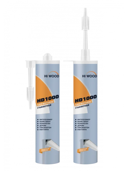 Монтажно-стыковочный клей HiWood HD1000 Белый 280 ml в Йошкар-Оле