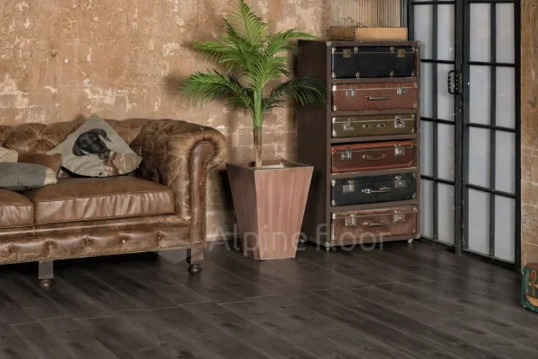 Кварц-виниловая плитка Alpine Floor Premium XL Дуб Торфяной ЕСО 7-11, 8 мм. 43 класс в Йошкар-Оле