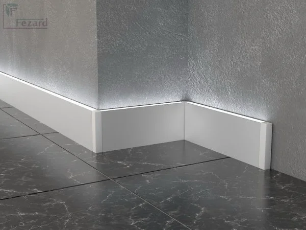 Алюминиевый плинтус Fezard Кабельный ALP-G80-LA Алюминий 80*15*2500 мм в Йошкар-Оле