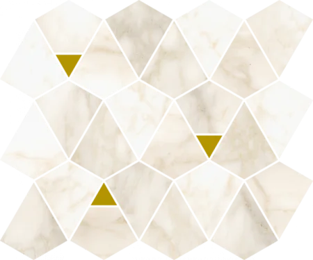 Керамогранит Italon Этернум Каррара Мозаика Вертекс 25.8х30 (Натуральная) в Йошкар-Оле