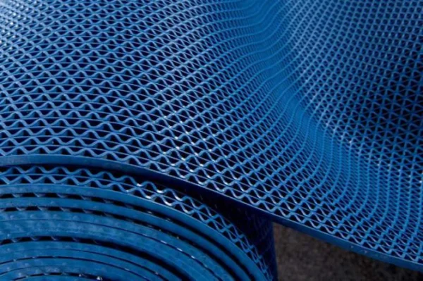 Грязезащитное рулонное покрытие ЗигЗаг Синий 4,5 мм (1,2 м) Китай в Йошкар-Оле