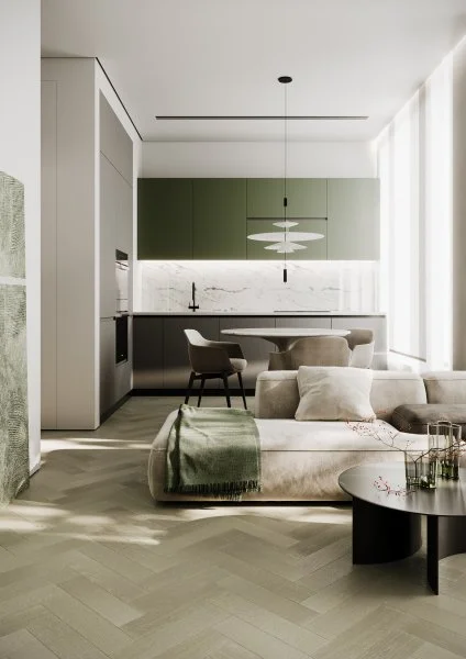 Паркетная доска Quartz Parquet Штучный паркет Дуб Лунный 44-1258-08 в Йошкар-Оле