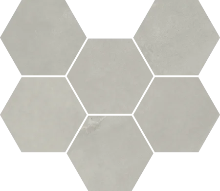 Керамогранит Italon Континуум Сильвер Мозаика Гексагон (Натуральная 25х29) в Йошкар-Оле