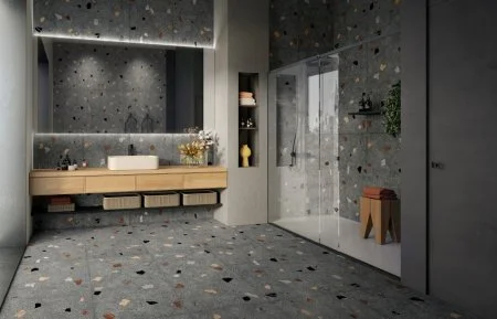 Керамогранит Coliseum Палладио Блэк 60х120 (Натуральный и Реттифицированный) в Йошкар-Оле