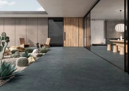 Керамогранит Vitra QuarStone Антрацит 60х60 (Натуральная и Реттифицированная) в Йошкар-Оле