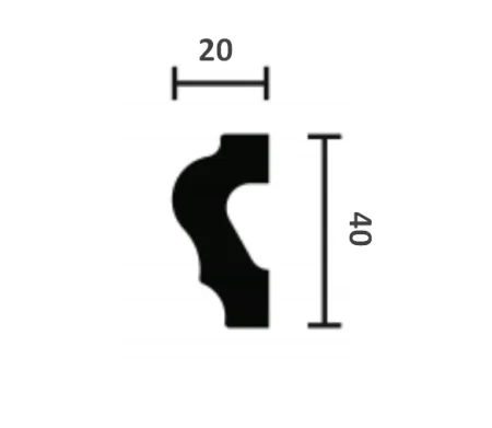 Молдинг NMC Wallstyl WL2 (40х20х2000 мм) в Йошкар-Оле