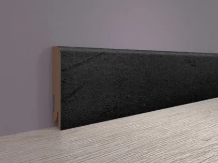 Плинтус MDF Bonkeel 24034 Чёрный Лофт (80х16х2400 мм) в Йошкар-Оле