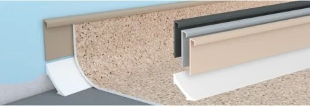 Коннелюрный плинтус Bonkeel Верхняя светло-серая часть (28х5х2200мм) в Йошкар-Оле