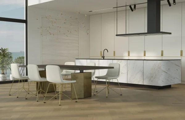 Паркетная доска Quartz Parquet Английская Ёлка Дуб Шампань 33-414 в Йошкар-Оле