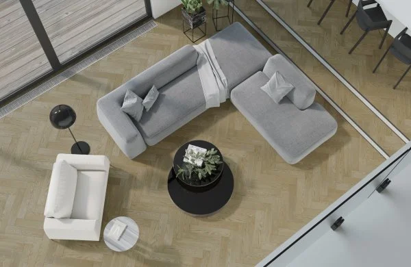 Паркетная доска Quartz Parquet Английская Ёлка Дуб Карельский 33-419 в Йошкар-Оле