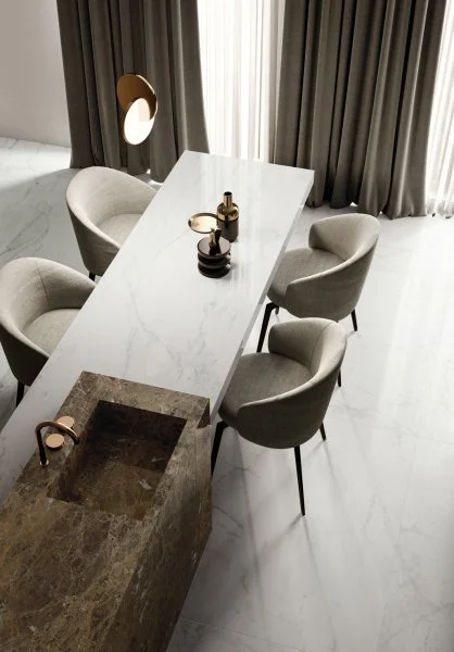 Керамогранит Italon Шарм Делюкс Бьянко Микеланджело 60х120 (Паттинированная и реттифицированная) в Йошкар-Оле