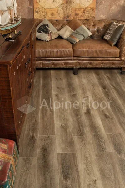 Кварц-виниловая плитка Alpine Floor Premium XL Дуб Коричневый ЕСО 7-9, 8 мм. 43 класс в Йошкар-Оле
