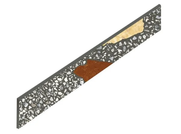 Керамогранит Coliseum Палладио Блэк Плинтус (Натуральный, 7,2х60) в Йошкар-Оле