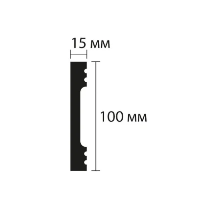 Плинтус NMC Wallstyl FD10 (100х15х2000 мм) в Йошкар-Оле