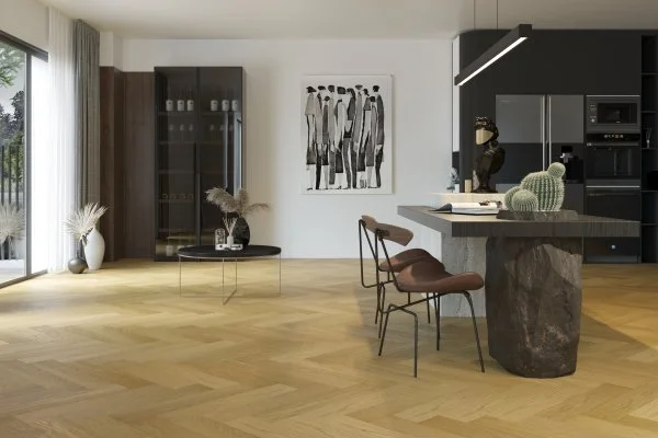 Паркетная доска Quartz Parquet Английская Ёлка Дуб Медовый Раф 33-463 в Йошкар-Оле