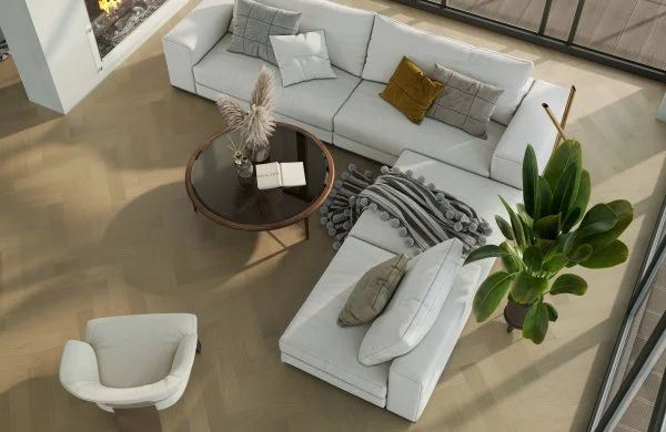 Паркетная доска Quartz Parquet Английская Ёлка Дуб Шампань 33-414 в Йошкар-Оле