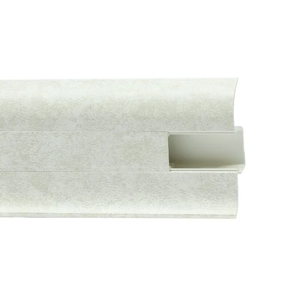 Пластиковый плинтус Royce №860 Белый Кварц (58х22х2200мм) в Йошкар-Оле