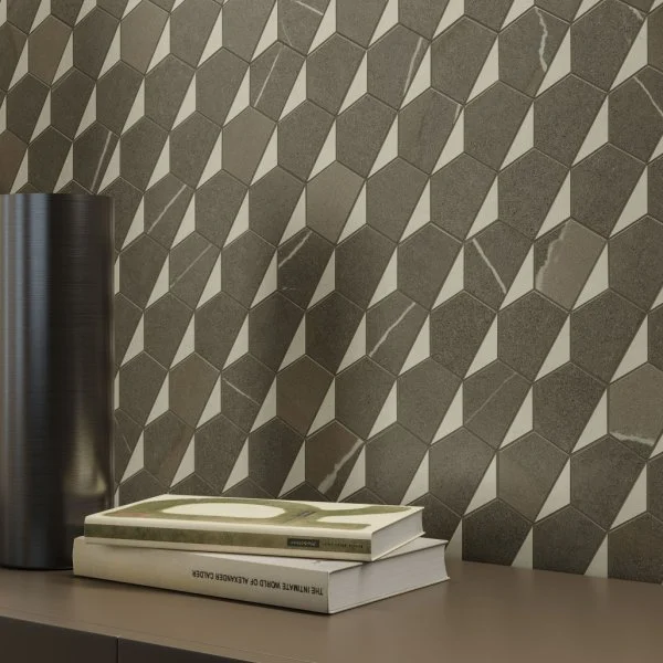 Керамогранит Italon Метрополис Мозаика Гексакон Ворм 25.4x31 (Натуральная) в Йошкар-Оле