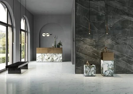 Керамогранит Vitra SityMarble Калакатта Блэк 60х120 (Лаппатированная и Реттифицированная) в Йошкар-Оле