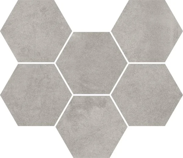 Керамогранит Coliseum Экспо Грэй Мозаика Гексагон (Натуральная, 25х29) в Йошкар-Оле