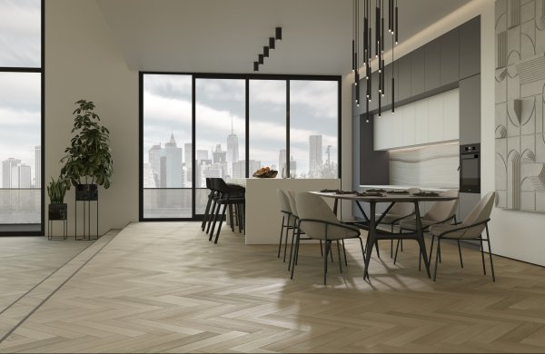 Паркетная доска Quartz Parquet Английская Ёлка Дуб Лимба 33-405 в Йошкар-Оле