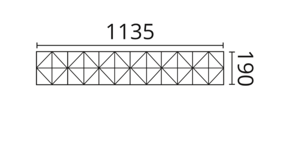 Декоративная панель NMC Arstyl Pyramid (113.5x19x1.8 см) в #REGION_NAME_DECLINE_PP#