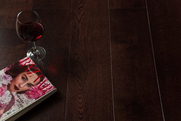 Массивная доска Аmber Wood Дуб кофе браш лак 18*120*300-1800 мм в Йошкар-Оле