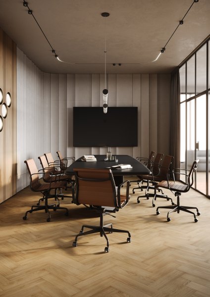 Паркетная доска Quartz Parquet Штучный паркет Гикори Североамериканский 44-400-74 в Йошкар-Оле