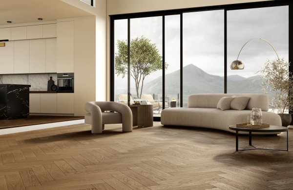 Паркетная доска Quartz Parquet Английская Ёлка Дуб Рустикальный 33-410 в Йошкар-Оле